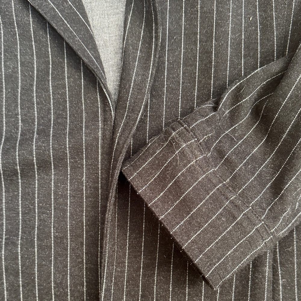 Kut from the Kloth Babette Charcoal Pinstripe Blazer - Picture 3 of 5